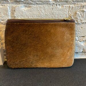 7”x10” Gigi New York Hair on Hide clutch.